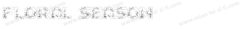 Floral Season字体转换